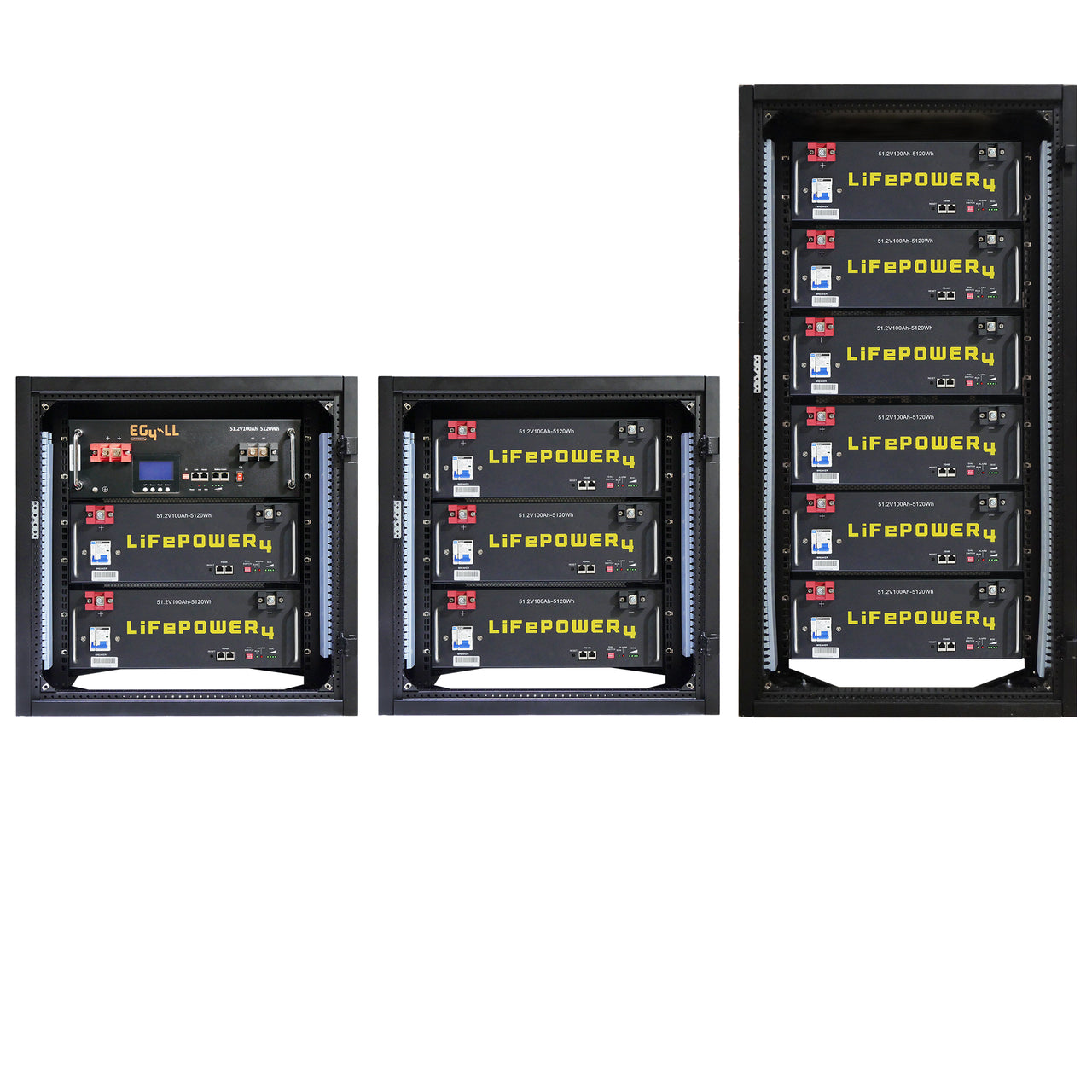 EG4 LFP LifePower4 48V Batteries Multiple Racks